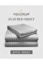 210TC Cotton Satin Single Strpies Bed Sheet Set 2PC | Soft Breathable Satin Flat Sheet 180x260 cm | 1 pillowcase 50x75 cm | OEKO-TEX & ECAS Certified - 3