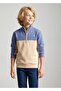 Organic Double Color Half Zipper Blue Winter Boys' Sweatshirt - 2