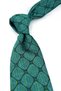 Green Motif Pattern Italian Silk Tie İk2618 - 2