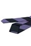 Black Purple Line Pattern Italian Silk Tie Ik2617 - 3