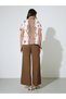 Brown Trousers and Printed Shirt Co-ord Set for Women - 7