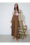 Brown Trousers and Printed Shirt Co-ord Set for Women