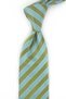Green Line Pattern Italian Silk Tie Ik2586