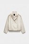 Short Double-Breasted Closure Trench - 2