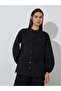 Black Schiffli Shirt and Wide Leg Pants Co-ord Set - 2