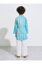 Boys Printed Kurta with Solid Pants Set - 5