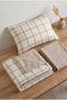 Tile Patterned Single - Double-Sided Duvet Cover Set |   1 Duvet Cover, 1 Fitted Sheet, and 1 Pillowcase - 5