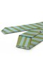 Green Line Pattern Italian Silk Tie Ik2586 - 3