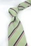 Green Line Pattern Italian Silk Tie Ik2591 - 2