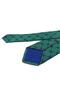 Green Motif Pattern Italian Silk Tie İk2618 - 3