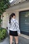 Baklava Patterned Buttoned Knitwear Cardigan - White - 7