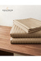 210TC Cotton Satin Queen Stripes Bed Sheet Set 3PC | Soft Breathable Satin Flat Sheet 229x256 cm | 2 pillowcase 50x75 cm | OEKO-TEX & ECAS Certified - 5