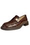 N2753 Genuine Leather Crocodile Women's Moccasin Loafer Shoes - 8