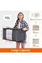 6 Pack Large Capacity Storage Bags, 90L Foldable Clothing Storage Bags Organizer with Rein - 3