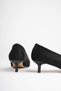 Woman's black suede 4 cm thin heeled stiletto tr05ms02f - 8