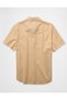 AE Linen-Blend Short-Sleeve Button-Up Shirt - 2
