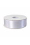 Satin Ribbon White 6.5 cm 90 Meters Hobby Decoration Ornament Packaging - 2