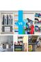 6 Pack Large Capacity Storage Bags, 90L Foldable Clothing Storage Bags Organizer with Rein - 6