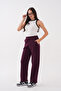 Wide-Leg Three-Yarn Pants - 6