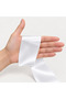 Satin Ribbon White 6.5 cm 90 Meters Hobby Decoration Ornament Packaging
