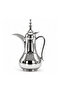 Stainless Steel Vacuum Flask 1L Silver Double Wall Insulated Dallah for Coffee and Tea
