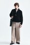Zipper Closure High Collar Sweatshirt - 2
