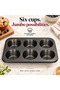 Bliss 35354L20 Jumbo Muffin Pan 6 Cup Nonstick Carbon Steel Baking Tray for Muffins Cupcakes Cakes - 5