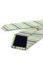 Green Line Pattern Italian Silk Tie Ik2603 - 3