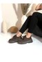 Elara Brown Suede Women's Daily Saddle Toe Almond Toe Comfortable Stylish Moccasin Loafer Shoes - 2