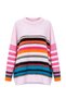 Colorful Striped Oversize Soft Wool Sweater