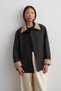 Plaid Contrast Trench Coat Bitter Brown - 3