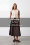 Women's Brown Belt Detailed Double Pocket Denim Skirt Alc-X15635 - 2