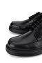 Men's Genuine Leather Black Casual Shoes - 3