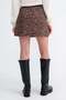 Leopard Patterned Mini Skirt E02539 - 6