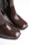 Women's Bitter Brown 7.5 cm Thick Heeled Winter Boots Tr05Mk02B - 3