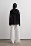 Hooded Textured Cardigan Black - 4