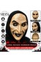 Long Nose Pointed Teeth Old Lady Plastic Horror Mask Party Mask with Elastic Rubber