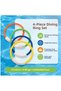 Colorful 4-Piece Underwater Game Diving Tutorial Pool Sea Toy Standing Rings - 2