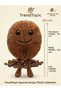 Plush Coffee Bean 30 cm Gift and Decoration