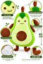 45 cm Avocado Plush Pillow Sleeping Companion Large Size Soft Plush Toy - 4