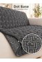 Premium Dot Based Embossed Patterned Sofa Cover Sofa Bed Cover Sofa Shawl 160X205 cm - 3