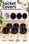 Set of 6 Child Safety Socket Protective Covers, Dust and Dirt Preventive Socket Covers