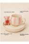1 Person 2 Piece Minimal Cute Bear Figured Ceramic Coffee Cup Set Modern Turkish Coffee Cup Set Stylish Elegant Special 95 ml - 4