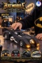 Die Cast Batmobile Metal Model Car 13.5 cm – Matte Black Toy Car with Sound and Light, Pull-Back Function, Sliding Openable Doors - 3