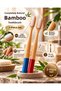 Set of 2 Painted Bamboo Toothbrushes – Natural Bamboo Body, Ergonomic Grip, Daily Oral Care - 4