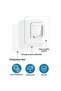 Item Fixing Hanger 10 Pairs of Transparent Double-Sided Adhesive Snap Clips Bx40 - 4