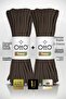 Tress • Brown (5063) • 2-Pack × 30 m / 500 Gr • 6 mm • Cotton Cord Rope • Supla, Runner, Wall Decoration