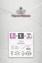 Polyester Makrome • White • 5-Pack × 100 Gr / 100 m • 2 mm • Supla, Bag, Accessory Cord - 3
