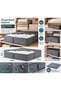 Gray Fabric Storage Bag 69X55X19 cm Closet Organizer Large Size Clothing and Blanket Organizer