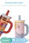 Diller 950 ml Single Lid Dual Use Steel Thermos with Straw / Comfortable Drinking Steel Thermos - 2